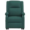 vidaXL Sill&oacute;n elevable tela verde oscuro