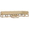 vidaXL Conjunto de sof&aacute;s de exterior 7 uds. y Beige