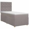 vidaXL Cama box spring con colch&oacute;n con cabecera Topo 80 x 200 cm Tela