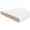 vidaXL Estante flotante de pared 2 uds MDF blanco brillo 35x35x3,8 cm