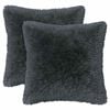 vidaXL Coj&iacute;n con almohada HEERLEN 6 uds. Gris antracita Fleece PV