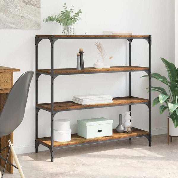 vidaXL Estanter&iacute;a para libros Madera Vieja 100 x 33 x 100 cm