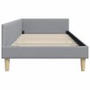 vidaXL Estructura de cama en esquina Gris Claro 80 x 200 cm tela