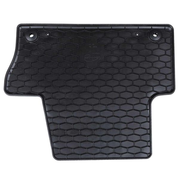 vidaXL Alfombrilla de Coche 4 pcs Negro Goma