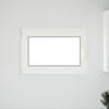 vidaXL Ventana de sótano "RISOR" 90x70 cm oscilobatiente DIN izquierda blanca