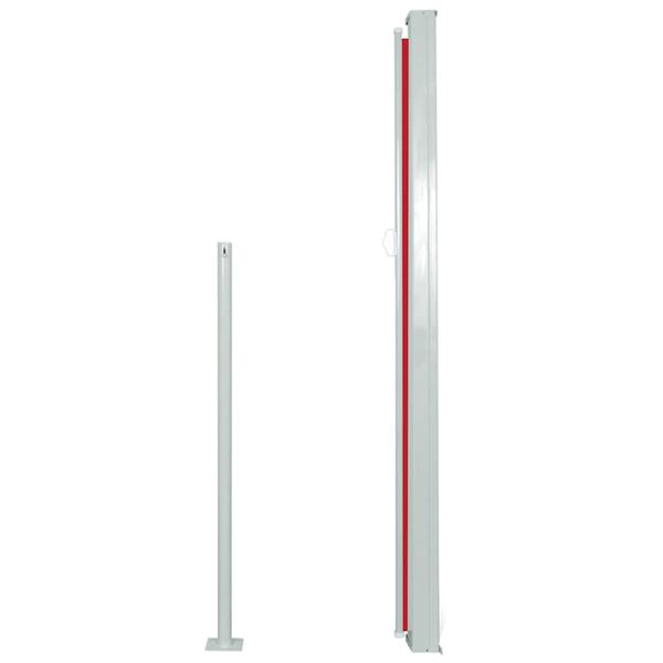 vidaXL Toldo lateral retráctil 120x300 cm rojo