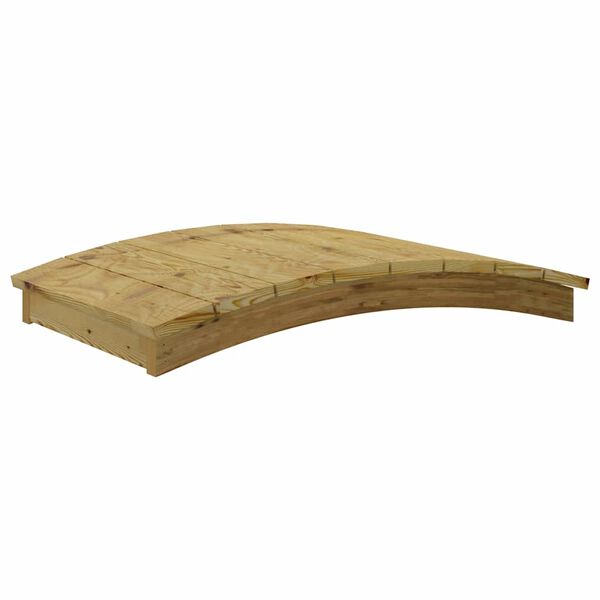 vidaXL Puente de jard&iacute;n madera maciza pino impregnada 110x74 cm