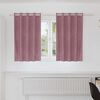 vidaXL Cortinas opacas 2 pcs Rosa Oscuro 140 x 140 cm Terciopelo