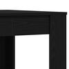 vidaXL Mesa de Comedor Roble Negro 140 x 74,5 x 76 cm rat&aacute;n sint&eacute;tico