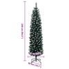 vidaXL &Aacute;rbol de Navidad artificial estrecho con 300 LEDs 240 cm