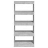 vidaXL Estanter&iacute;a madera contrachapada gris hormig&oacute;n 60x30x135 cm