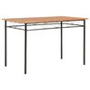 vidaXL Mesa de comedor de MDF marr&oacute;n 120x70x75 cm