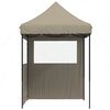 vidaXL Carpa de Fiesta Taup&eacute; 200 x 200 x 306 cm Tela Oxford