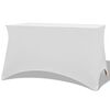 vidaXL Funda el&aacute;stica para mesa 2 uds 183x76x74 cm blanco