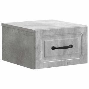 vidaXL Mesita de Noche de Pared Gris Hormig&oacute;n 34,5 x 33 x 20 cm