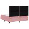vidaXL Cama tipo Box Spring con colch&oacute;n Rosa 180 x 200 cm tela