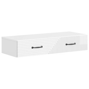 vidaXL Mesa Lateral Montada en la Pared Brillante 87,5 x 34,5 x 17 cm