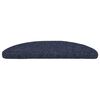 vidaXL Felpudos autoadhesivos para escaleras, 15 unidades, 56 x 17 x 3 cm, color azul, semicirculares