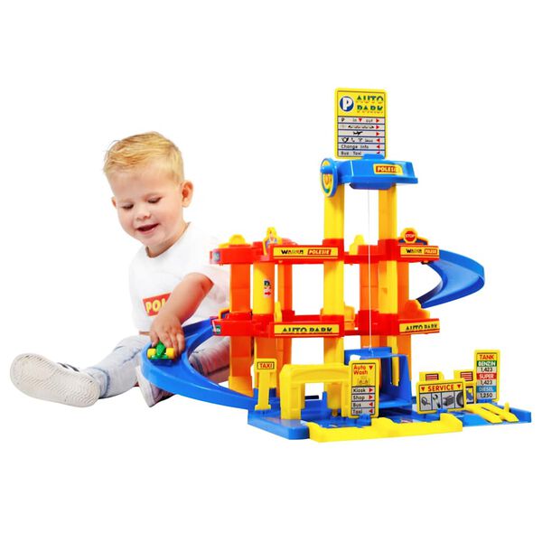 Polesie wader Parking de juguete con 3 pisos 5 piezas PP 59x59x51 cm