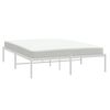 vidaXL Estructura de cama sin colchón metal blanco 160x200 cm