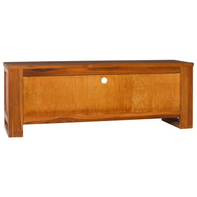 vidaXL Mueble para TV madera maciza de teca 110x30x40 cm