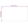vidaXL Salpicadero de cocina 2 pcs Transparente 90 x 50 cm