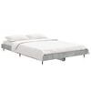 vidaXL Estructura de cama madera de ingeniería gris hormigón 120x190cm