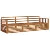 vidaXL Conjunto de sof&aacute;s de exterior 3 uds. Natural