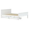 vidaXL Estructura de cama sin colchón madera de pino blanco 160x200 cm