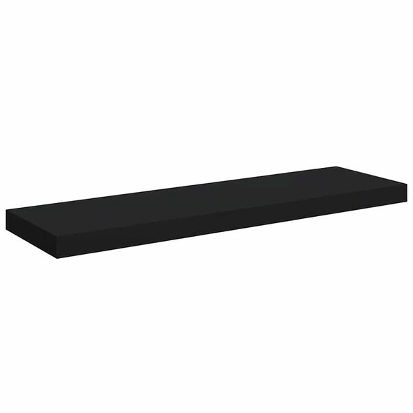 vidaXL Estante flotante de pared MDF negro 80x23,5x3,8 cm