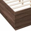 vidaXL Estructura de cama madera de ingenier&iacute;a marr&oacute;n roble 120x190 cm