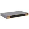 vidaXL Estante flotante de pared MDF gris 40x23x3,8 cm