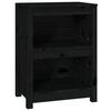 vidaXL Estanter&iacute;a madera maciza de pino negra 50x35x68 cm