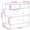 vidaXL Mesa Consola con caj&oacute;n Marr&oacute;n 100 x 34,5 x 75 cm Madera