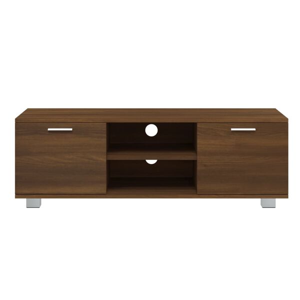 vidaXL Mueble para TV madera contrachapada marrón roble 120x40,5x35 cm