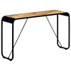 vidaXL Mesa consola de madera maciza de mango sin tratar 140x35x76 cm