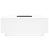 vidaXL Mesa de centro con LED Infinity blanca 100x100x40 cm