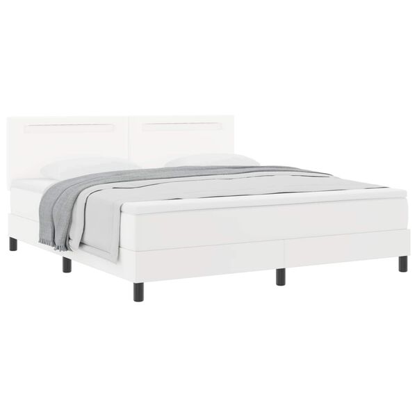 vidaXL Cama tipo Box Spring con colch&oacute;n 180 x 200 cm Cuero sint&eacute;tico