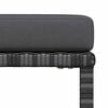 vidaXL Set de muebles de jardín 4 pzas y cojines ratán sintético gris