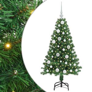 vidaXL &Aacute;rbol de Navidad artificial Verde 120 cm PVC y Acero y Pl&aacute;stico