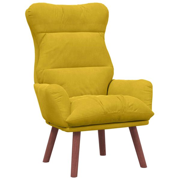 vidaXL Silla Relax Amarillo 69 x 74 x 93 cm Terciopelo