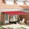 vidaXL Toldo Retr&aacute;ctil Rojo 450 x 300 cm Tela y Aluminio