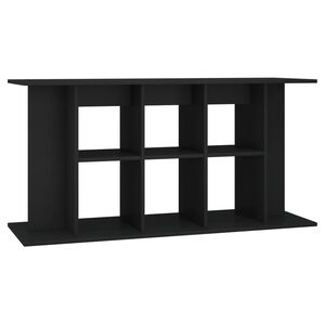 vidaXL Soporte para acuario madera de ingenier&iacute;a negro 120x40x60 cm