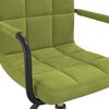 vidaXL Silla de comedor giratoria de terciopelo verde claro