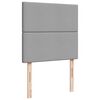 vidaXL Cama box spring con colch&oacute;n tela gris claro 100x200 cm