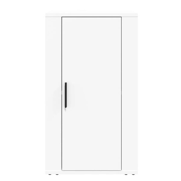 vidaXL Aparador de madera contrachapada blanco 40x33x70 cm