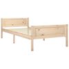 vidaXL Estructura de cama sin colchón madera maciza de pino 100x200 cm