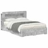vidaXL Estructura de cama con almacenamiento Gris Hormig&oacute;n
