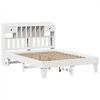 vidaXL Estructura de cama sin colch&oacute;n madera de pino blanca 150x200 cm