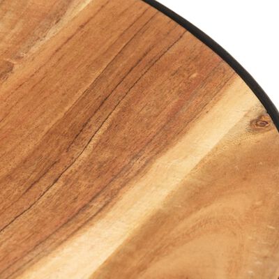vidaXL Mesa de centro de madera maciza de acacia negro 68x68x36 cm